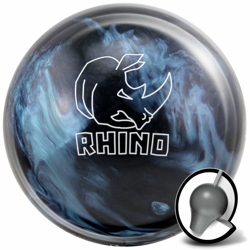 10lb Brunswick Rhino Metallic Blue/Black Reactive Bowling Ball NEW 