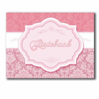Gästebuch Ornaments Pink