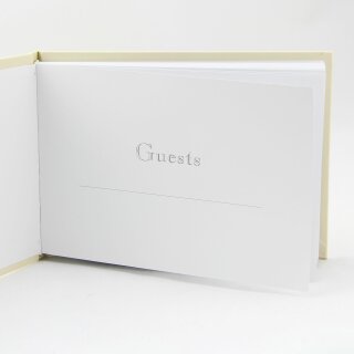 Gästebuch Guest Book ivory