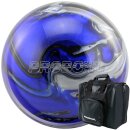 Set Bowlingball Pro Bowl blau schwarz silber und Tasche Deluxe
