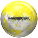 Set Bowlingball Pro Bowl weiss gelb und Tasche Deluxe 9 lbs