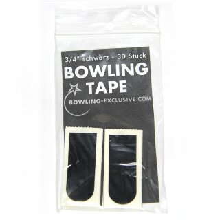 Bowling Ball Bowler Tape 30er Pack schwarz (glatt) 3/4 