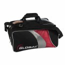 900 Global 2-Ball Travel Tote black red silver