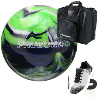 Pro Bowl Bowling Set Ball Bowlingschuhe Bowlingtasche