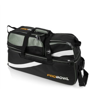 Pro Bowl Triple Tote Deluxe mit Schuhtasche Silber