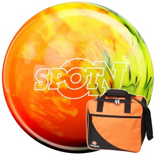 Set Bowlingball Storm Spot On und Tasche Ebonite Basic orange
