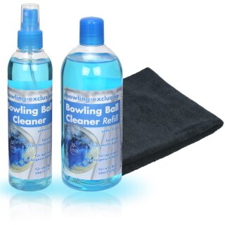 Bowling Ball Reiniger Set bowling-exclusive Cleaner und Microfiber Towel 750 ml / Reinigerset Schwarz