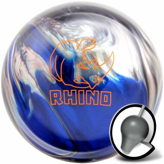 Brunswick Rhino Black/Blue/Silver Pearl Bowling Ball 